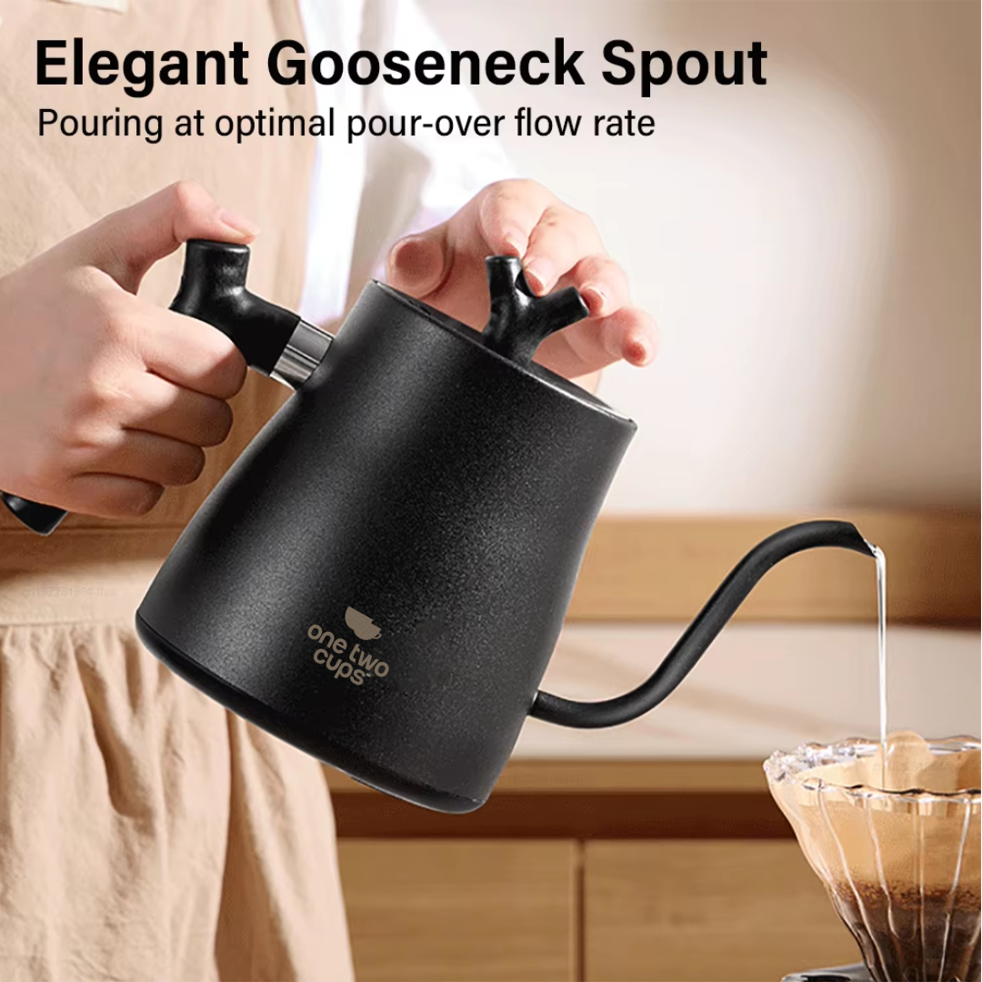 One Two Cups Teko Listrik Kopi Pemanas Air Leher Angsa Kettle 1000W 1L - HR-462 Gambar produk One Two Cups Teko Listrik Kopi Pemanas Air Leher Angsa Kettle 1000W 1L - HR-462