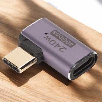 Gambar produk SHIWANA OTG USB Type C 4.0 Female to Male Adaptor 40Gbps 240W - SH-41