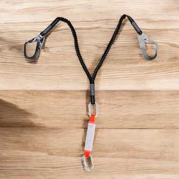 LUX Tali Safety Konstruksi 25KN Double Hook Anti Fall with Buffer Bag - KKN2