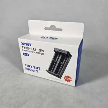 Gambar produk XTAR Charger Baterai 2 Slot 14500 18650 21700 Li-Ion 3.7V 2A 5V Type C - MC2