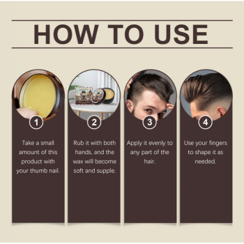 Gambar produk East Moon Pomade Rambut Oil Base Strong Hair Wax Styling Glossy 60g - SN-112