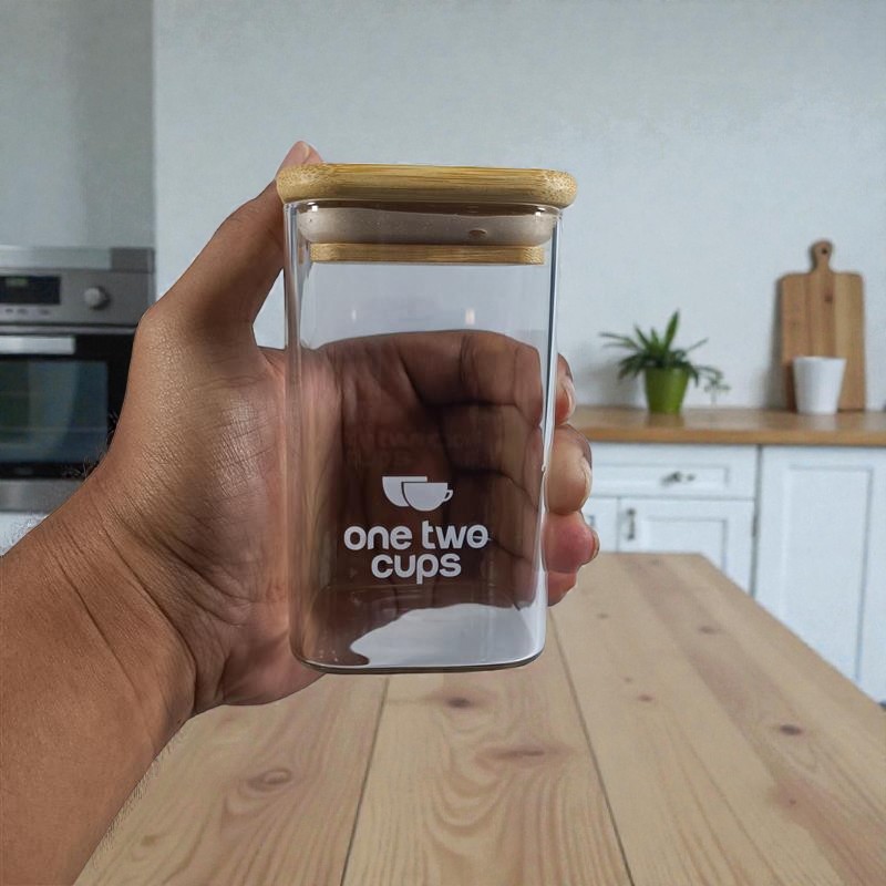 One Two Cups Toples Kaca Penyimpanan Makanan Kedap Udara Storage Jar 300ml - HC1019 Gambar produk One Two Cups Toples Kaca Penyimpanan Makanan Kedap Udara Storage Jar 300ml - HC1019