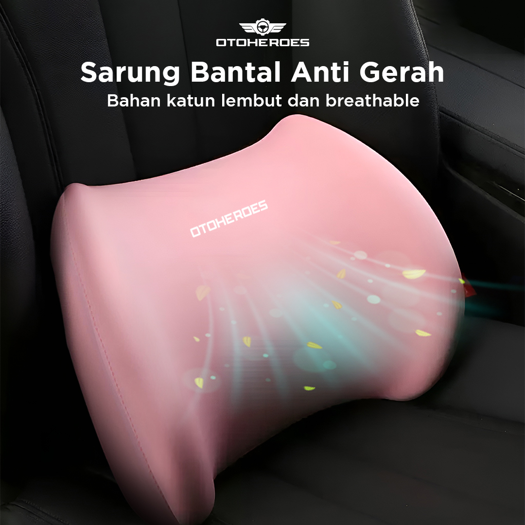OTOHEROES Bantal Punggung Jok Mobil Memory Foam Lumbar Support - AW-40 Gambar produk OTOHEROES Bantal Punggung Jok Mobil Memory Foam Lumbar Support - AW-40