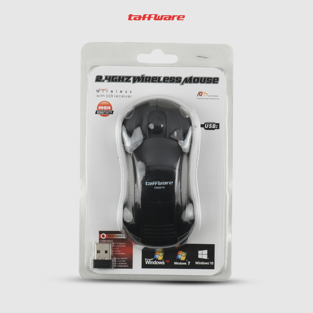 Taffware Mouse Wireless Optical 2.4GHz Model Mobil Supercar 1600DPI - CM0016 Gambar produk Taffware Mouse Wireless Optical 2.4GHz Model Mobil Supercar 1600DPI - CM0016