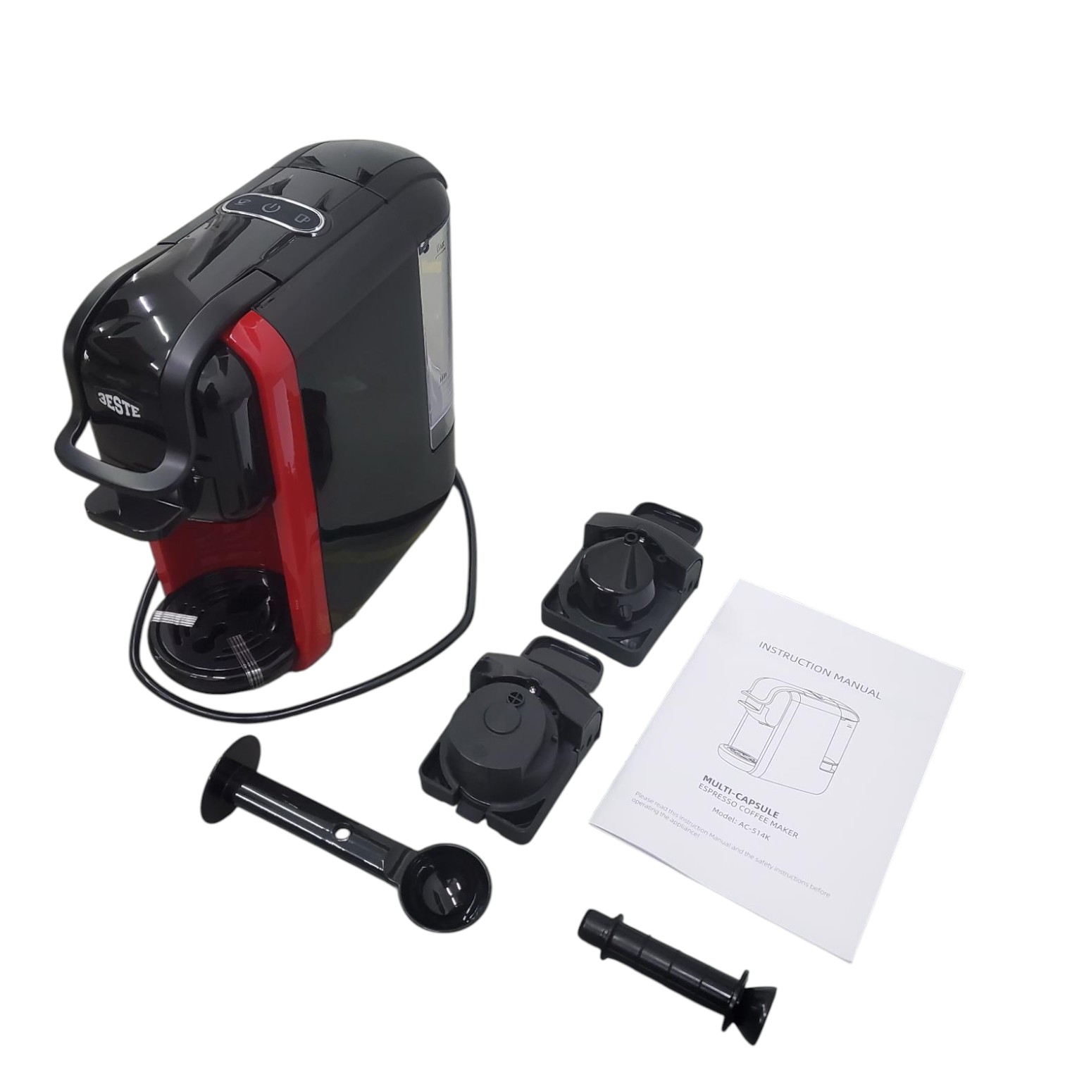 Trieste Mesin Kopi Espresso 3 in 1 Coffee Maker 19 Bar 1450W 600ml - AC-514K Gambar produk Trieste Mesin Kopi Espresso 3 in 1 Coffee Maker 19 Bar 1450W 600ml - AC-514K