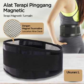 Gambar produk TaffOmicron Alat Terapi Pinggang Magnetic Tourmaline Nylon Size L