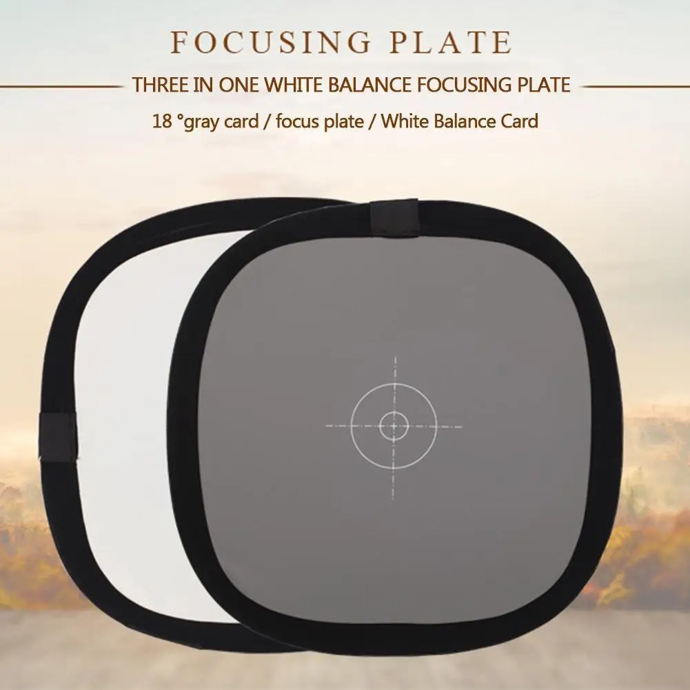 Gambar produk Fotodiox Focusing Plate Grey Card 18 Percent Photography 2in1 30cm - FT-18