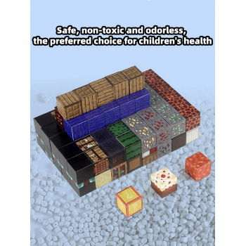 Gambar produk BLB Balok Susun Magnetik Edukatif Anak 3D DIY Magnetic Blocks 100 PCS - BBL3D