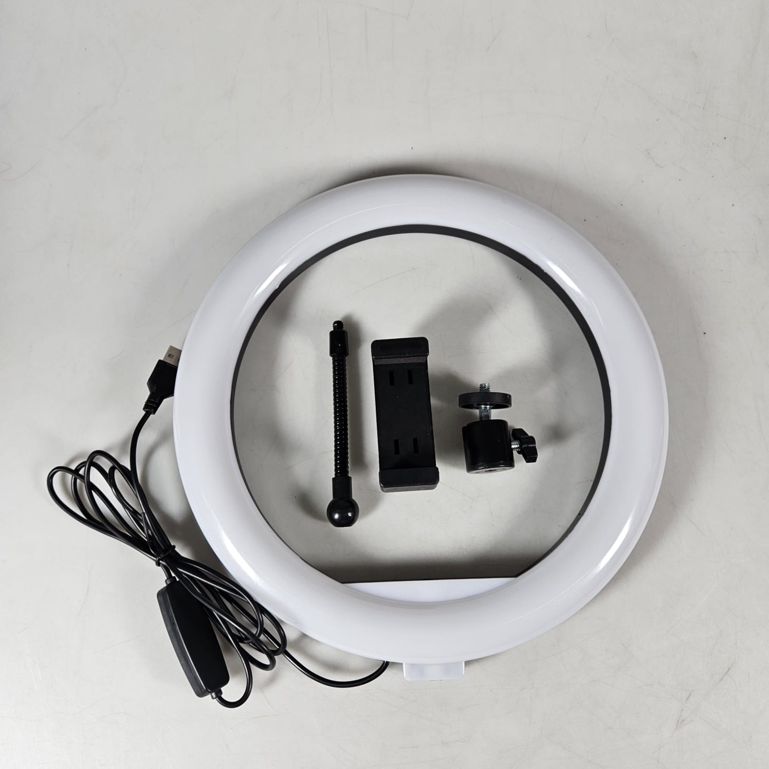 TaffSTUDIO Lampu Ring Light LED 3in1 Color Tripod Holder 25.5cm 12W - QX-260 Gambar produk TaffSTUDIO Lampu Ring Light LED 3in1 Color Tripod Holder 25.5cm 12W - QX-260