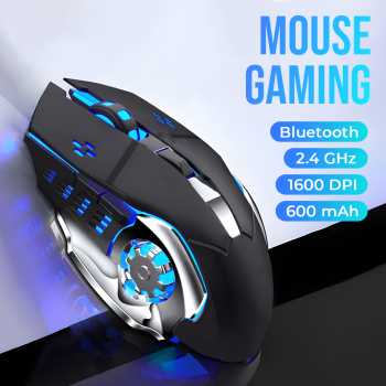 T-WOLF Mouse Gaming Wireless Bluetooth Optical 2.4GHz Silent 1600DPI - Q13
