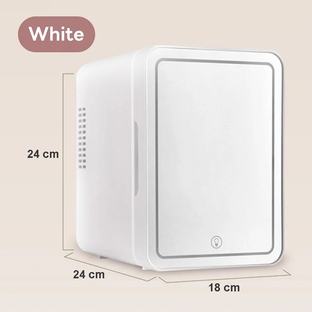 Nehumie Kulkas Mini Skincare Fridge Hot and Cold LED Light Mirror 4L - N40 Gambar produk Nehumie Kulkas Mini Skincare Fridge Hot and Cold LED Light Mirror 4L - N40