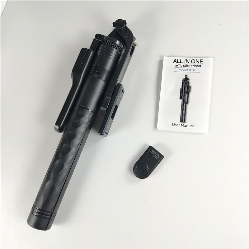 VCT Tongsis Smartphone Selfie Stick Stabilizer Tripod Remote Bluetooth - K28 Gambar produk VCT Tongsis Smartphone Selfie Stick Stabilizer Tripod Remote Bluetooth - K28