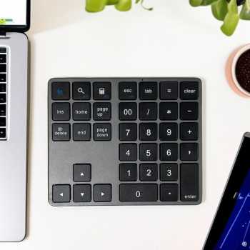 MRSVI Keyboard Numeric Numpad Wireless 2.4GHz Bluetooth Silent Keypad - K35