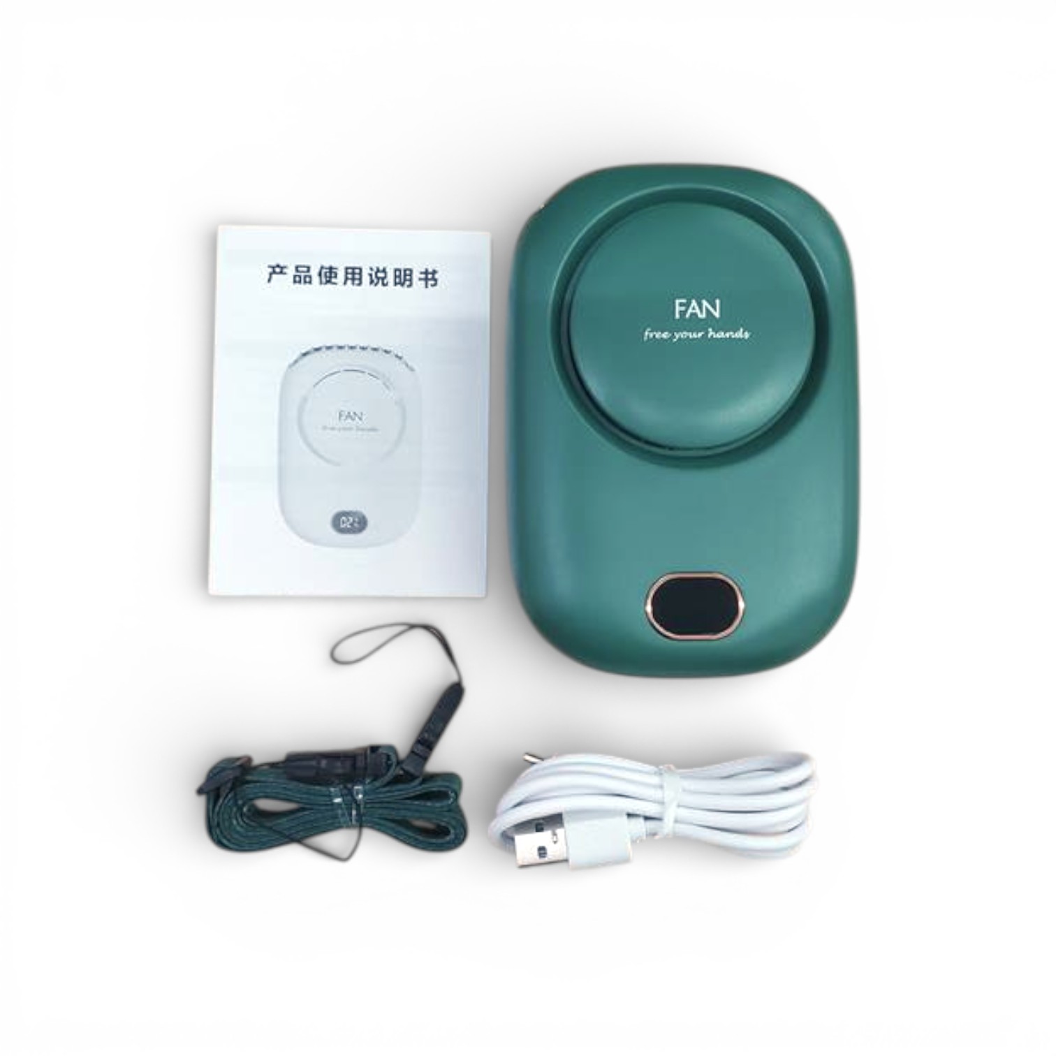 Alloet Kipas Angin Portable Gantung Hanging Mini Cooling Fan 2000mAh - DQ203 Gambar produk Alloet Kipas Angin Portable Gantung Hanging Mini Cooling Fan 2000mAh - DQ203