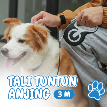 Gambar produk ROPET Tali Tuntun Hewan Anjing Automatic Retractable Dog Leash 3M - RP014