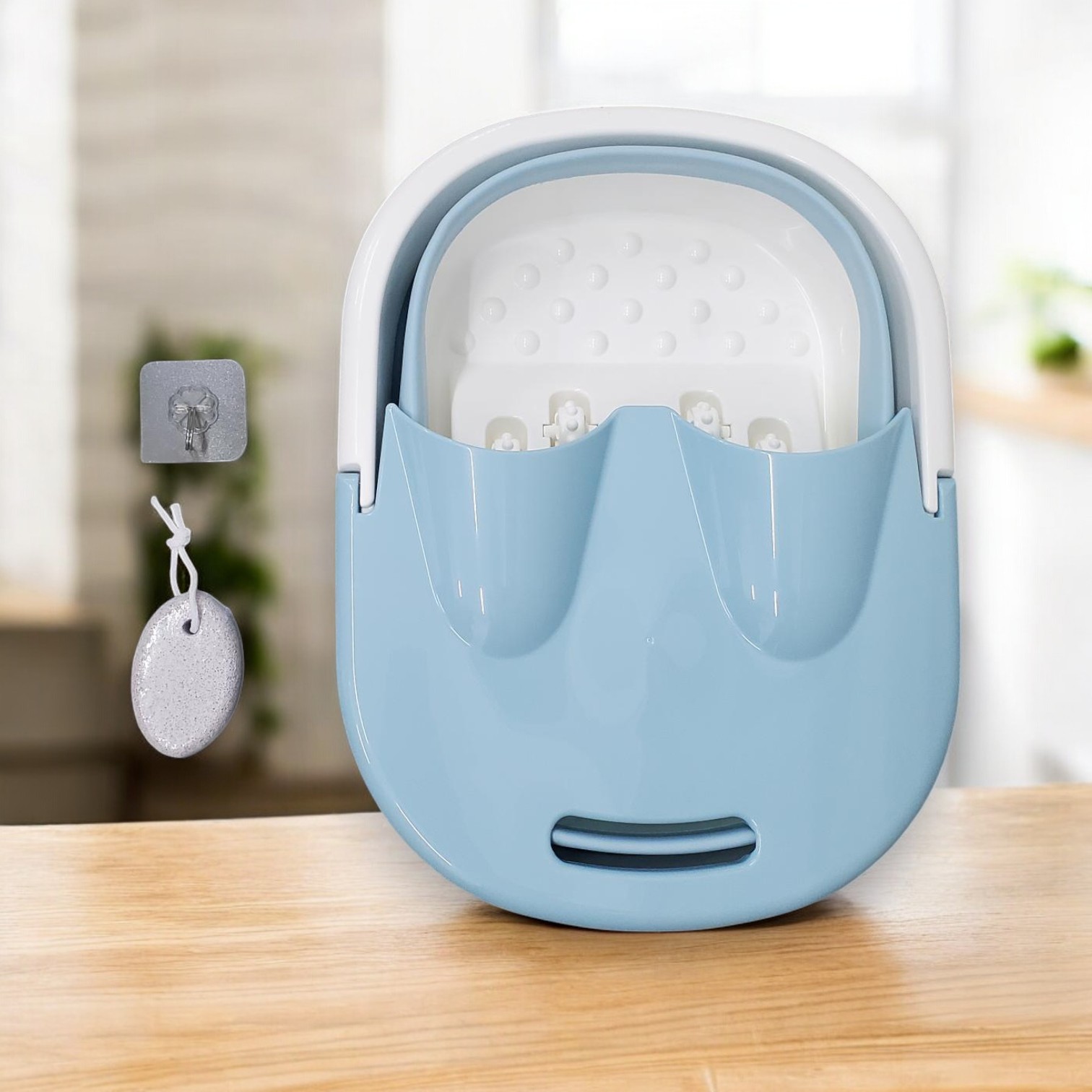 Mrosaa Ember Pijat Kaki Folding Foot Wash Tub SPA Sauna Massage Bucket - 7981 Gambar produk Mrosaa Ember Pijat Kaki Folding Foot Wash Tub SPA Sauna Massage Bucket - 7981