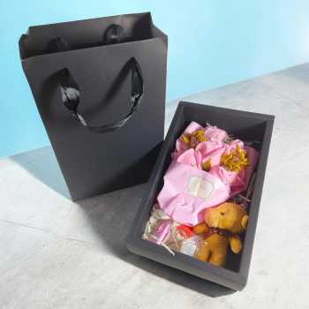 AUGSHY Buket Bunga Sabun Mawar Boneka LED String Soap Rose Valentine - AG-07