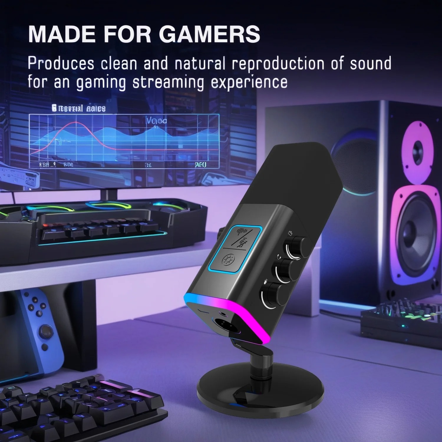 ONELEADER Mikrofon Kondenser Condenser Microphone XLR with Stand - WM13 Gambar produk ONELEADER Mikrofon Kondenser Condenser Microphone XLR with Stand - WM13