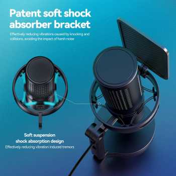 Gambar produk AyeBeau Mikrofon Kondenser Condenser Microphone Studio with Filter - GM7