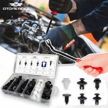OTOHEROES Kancing Klip Mobil Baut Rivet Trim Retainer Clip 100 PCS - HE26