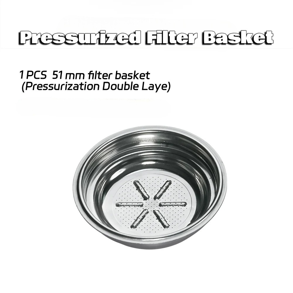 Gambar produk Dalinwell Filter Basket Portafilter Double Wall Pressurized 51mm 1 Cup - DWL-51P