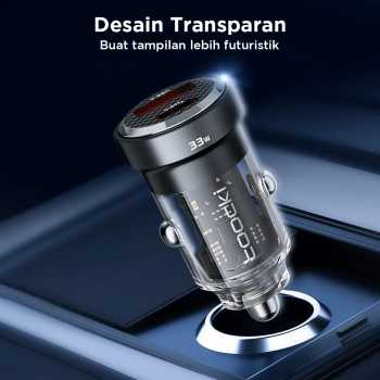 Gambar produk Toocki Car Charger Mobil Fast Charging PD QC 3.0 USB Type C Port 33W - TCCAC-WR01