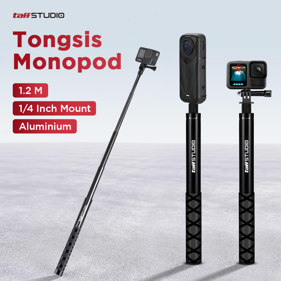 TaffSTUDIO Tongsis Ultra Long Invisible Selfie Stick for Insta360 1.2M - YZ711 Gambar produk TaffSTUDIO Tongsis Ultra Long Invisible Selfie Stick for Insta360 1.2M - YZ711