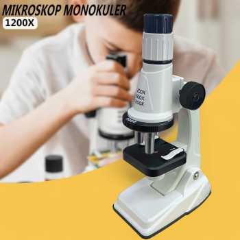 MICROKID Mikroskop Monokuler Edukasi Anak Pengamatan Science 1200x - SD661