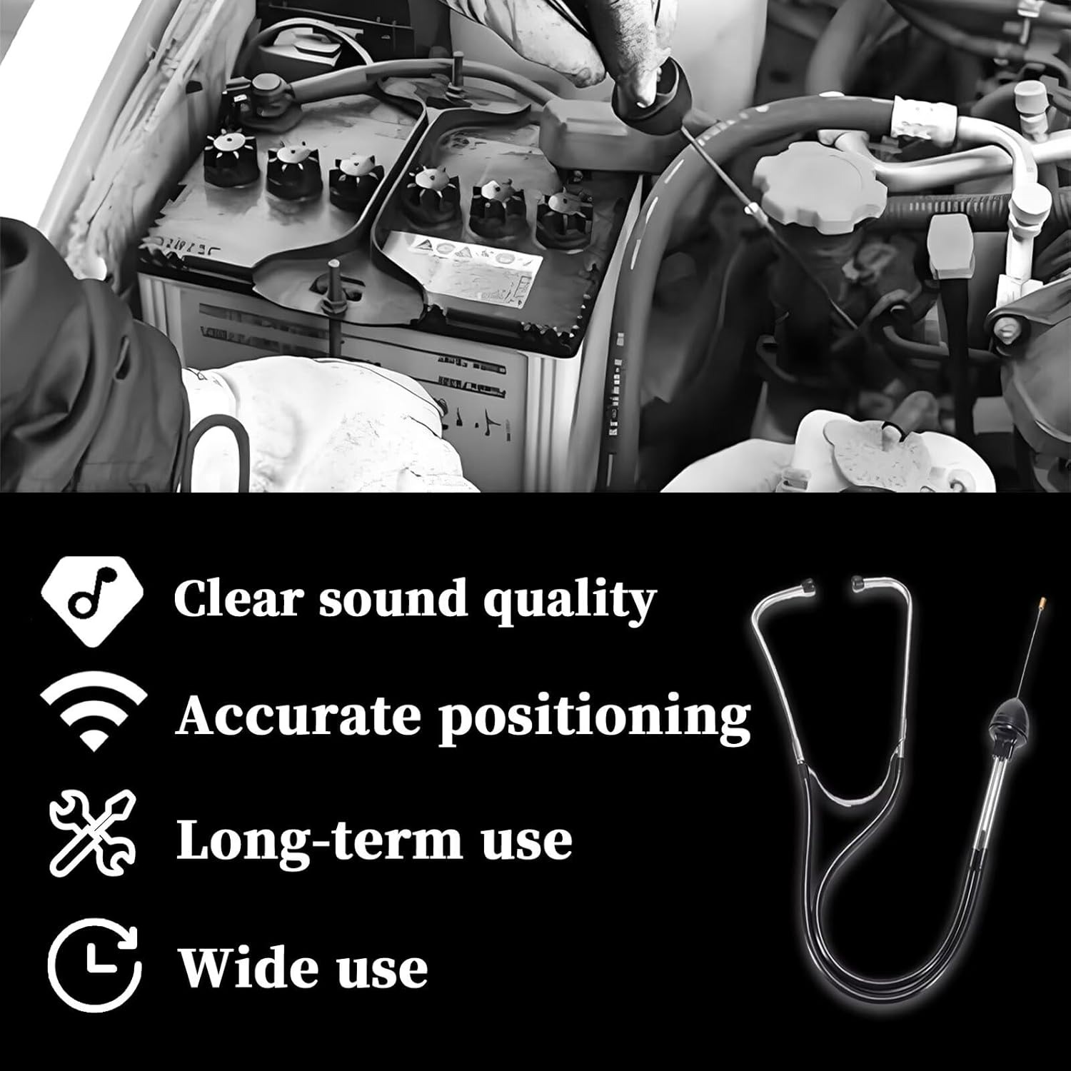 Gambar produk Car Automotive Stethoscope Engine Diagnostic Tools - W80582