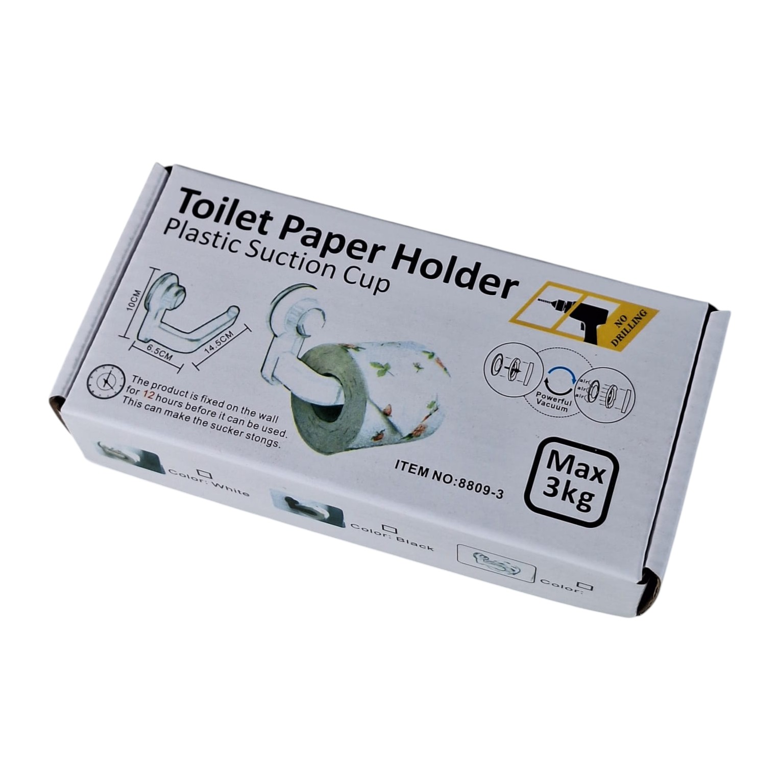 HOUSEEN Gantungan Tempat Tisu Toilet Suction Cup - 8809-3 Gambar produk HOUSEEN Gantungan Tempat Tisu Toilet Suction Cup - 8809-3