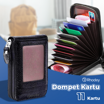 Rhodey Dompet Kartu Travel Bahan Kulit PU Multifungsi - HF033