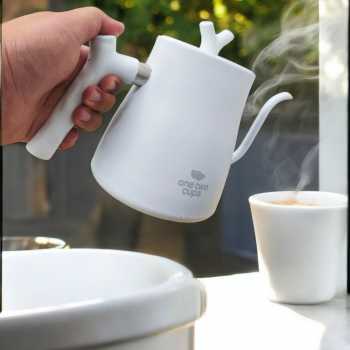 Gambar produk One Two Cups Teko Listrik Kopi Kettle Pemanas Air Leher Angsa 1000W 1L - HR-462