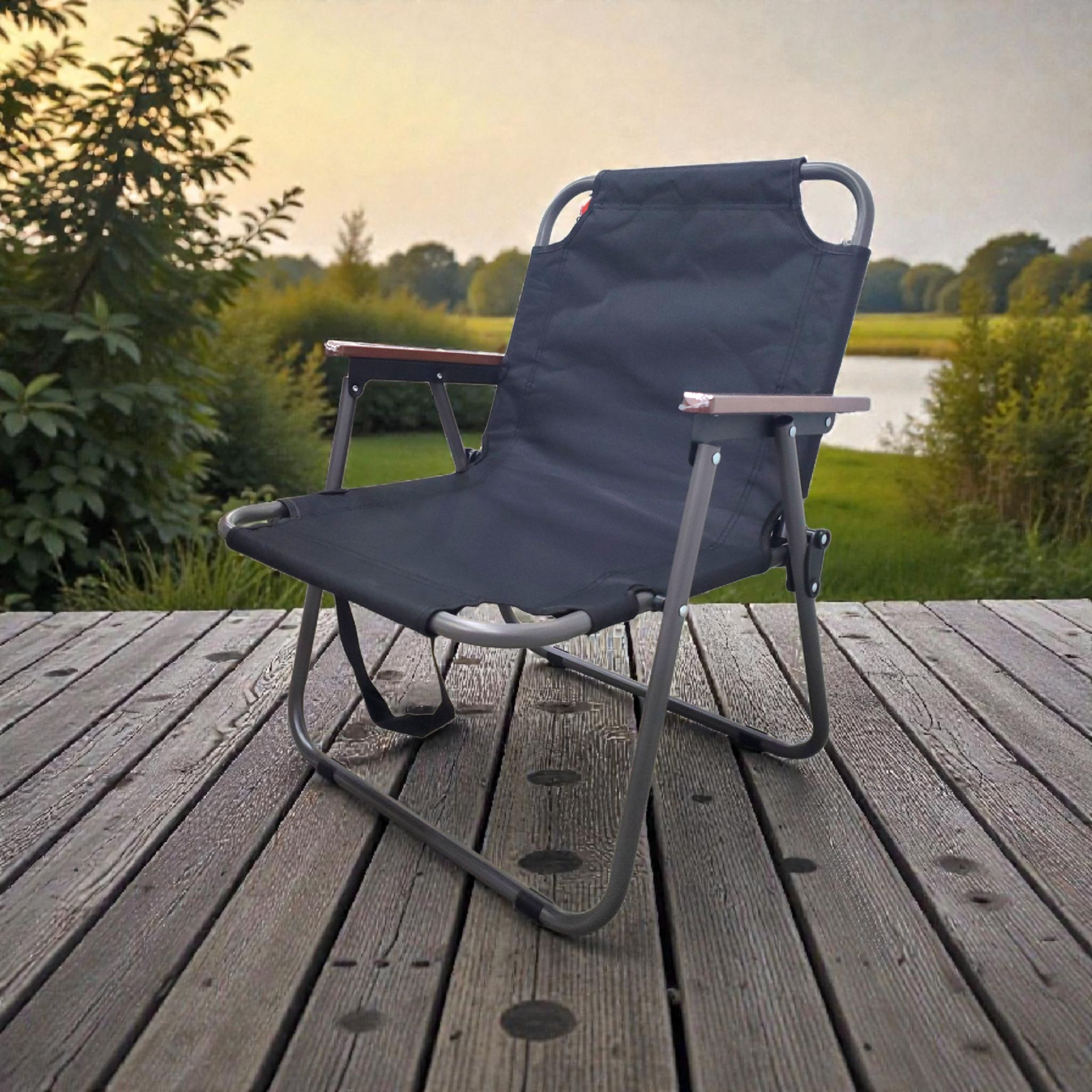 RAKU Kursi Lipat Outdoor Camping Portable Foldable Oxford 600D - RK-64 Gambar produk RAKU Kursi Lipat Outdoor Camping Portable Foldable Oxford 600D - RK-64