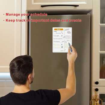 Maalbok Papan Tulis Kulkas Magnetic Refrigerator Whiteboard with Pen - H-2310