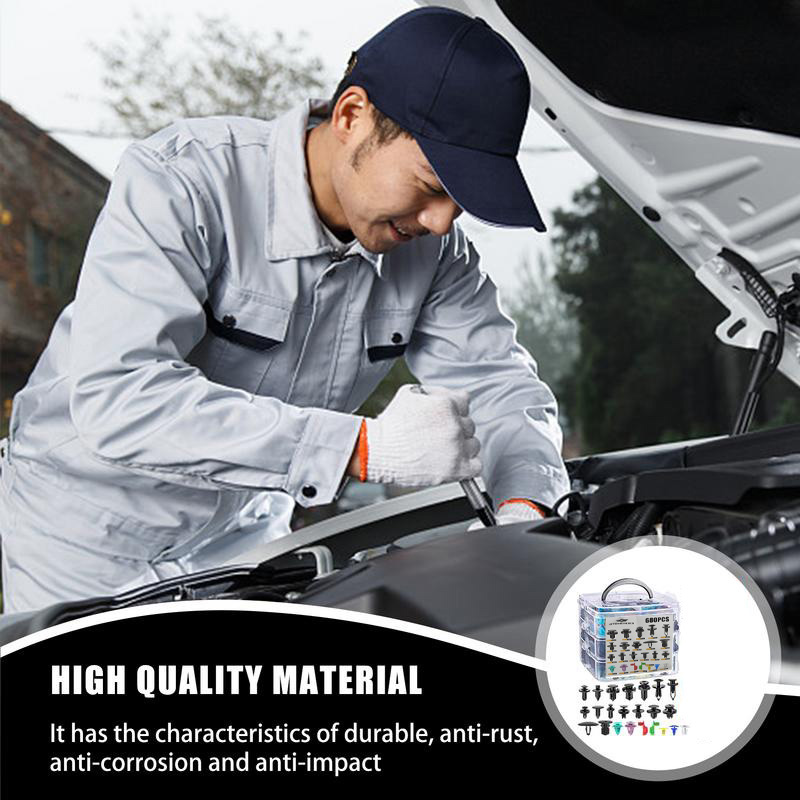 OTOHEROES Klip Kancing Mobil Baut Rivet Plier Clip Trim Panel 680 PCS - RS-68 Gambar produk OTOHEROES Klip Kancing Mobil Baut Rivet Plier Clip Trim Panel 680 PCS - RS-68
