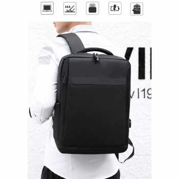 Gambar produk QUVLEN Tas Ransel Laptop Backpack with USB Charger Port - CV904