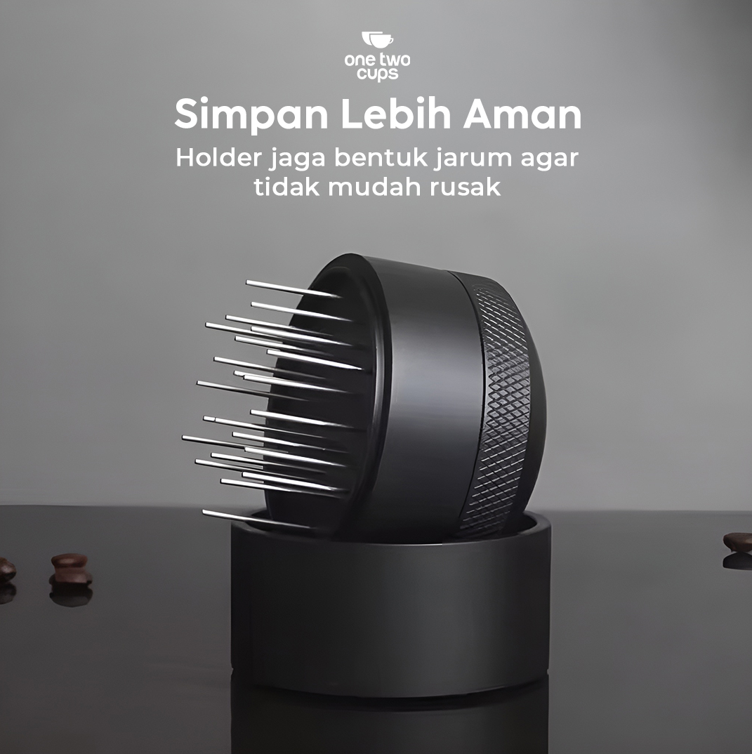 One Two Cups Jarum Kopi Espresso 21 Needle Distribution Tool 51mm - ZH-6 Gambar produk One Two Cups Jarum Kopi Espresso 21 Needle Distribution Tool 51mm - ZH-6