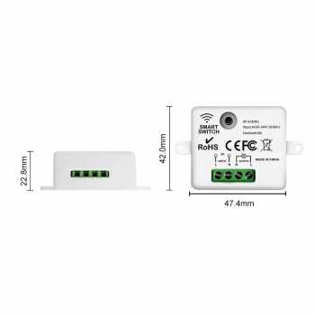 Gambar produk YULO Wireless Relay Switch Remote Control 433 MHz EV1527 220V 10A - YL-44