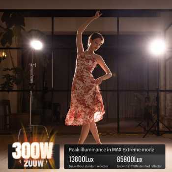 Gambar produk Zhiyun Molus Lampu Flash Fill Light Tricolor 2700-6500K 240V 300W - G200