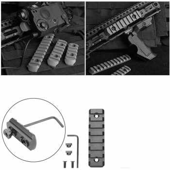 Picatin M-lok Tactical Rail Mount Rifle Scope Adapter 7 Slot - HD23