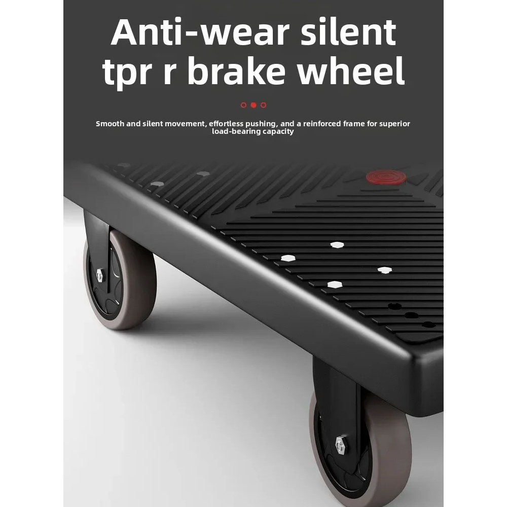 PICKU Troli Barang Lipat Foldable Flatbed Cart Silent Wheel 60x40cm - PC-64 Gambar produk PICKU Troli Barang Lipat Foldable Flatbed Cart Silent Wheel 60x40cm - PC-64