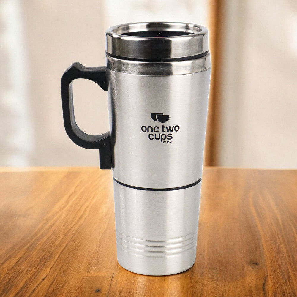 One Two Cups Cangkir Pemanas Air Elektrik Mobil Travel Mug 350ml 150ml - EST350 Gambar produk One Two Cups Cangkir Pemanas Air Elektrik Mobil Travel Mug 350ml 150ml - EST350