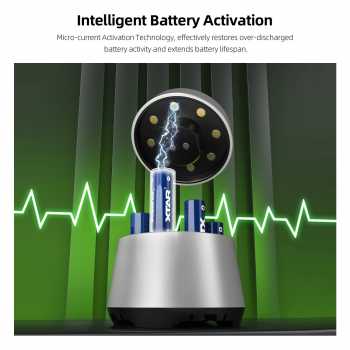 Gambar produk XTAR Charger Baterai 8 Slot AA AAA 1.5V Li-Ion 1.2V Ni-MH LED Type C - L8