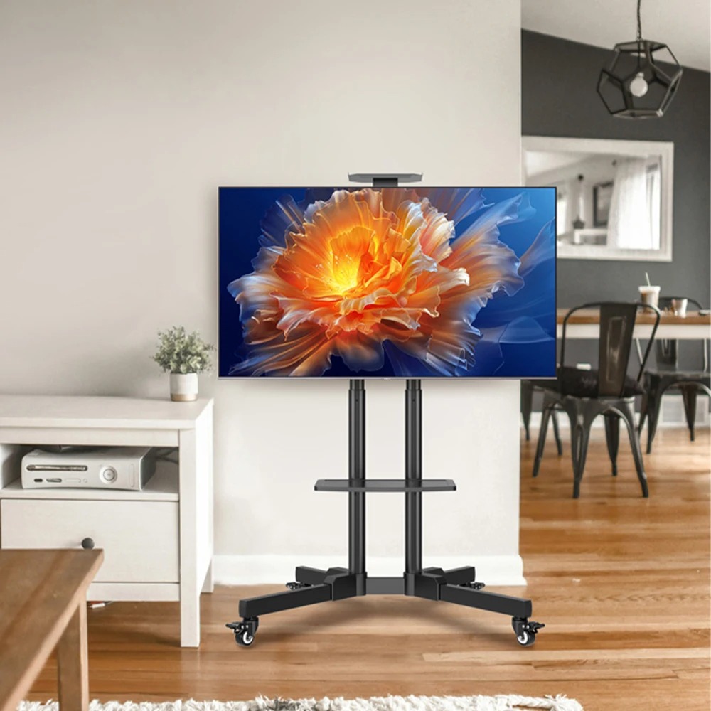 IBOWZ Bracket TV Floor Stand Wheel VESA 600x400 for 32-65 Inch TV - 1500B Gambar produk IBOWZ Bracket TV Floor Stand Wheel VESA 600x400 for 32-65 Inch TV - 1500B