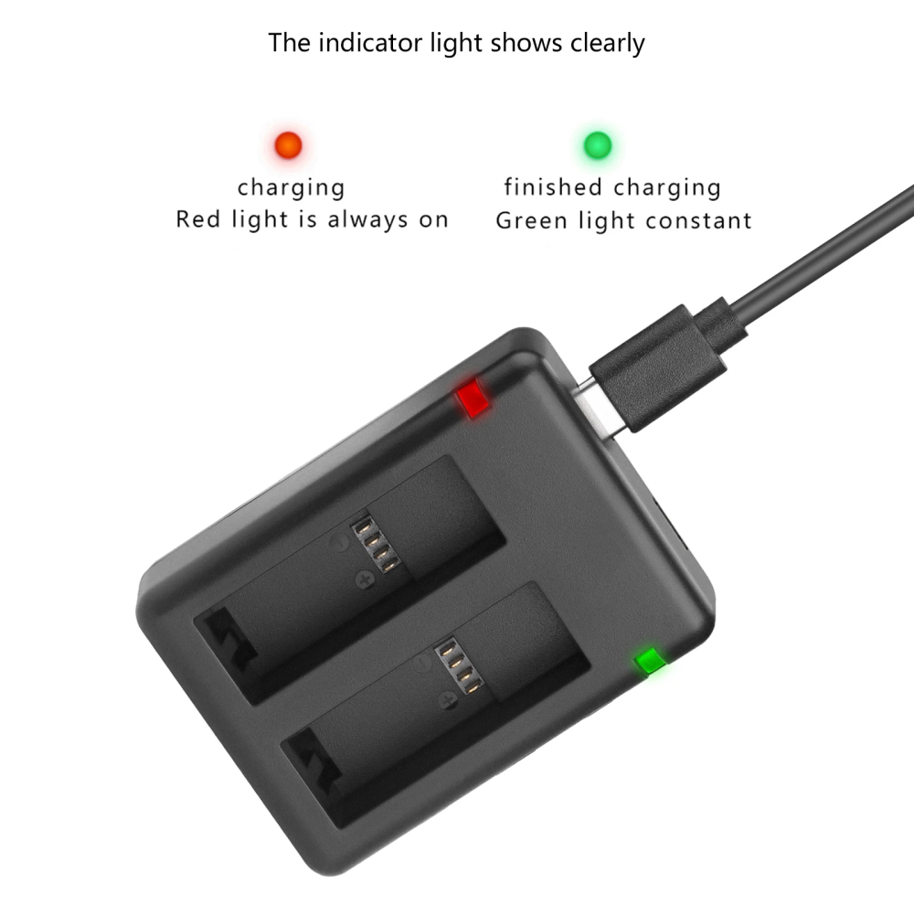 Probty Charger Baterai Kamera for GoPro Hero 9 10 11 12 - PB639 Gambar produk Probty Charger Baterai Kamera for GoPro Hero 9 10 11 12 - PB639