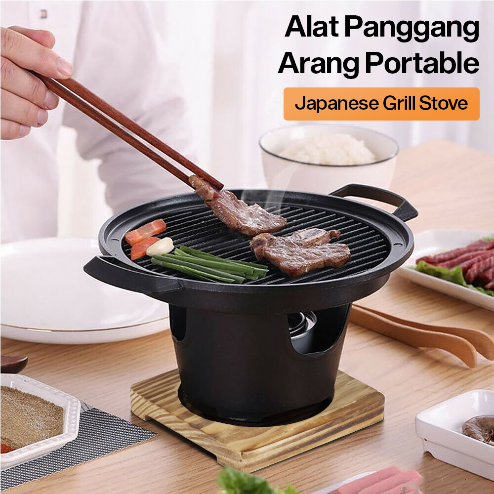 FreshFind Alat Panggang Arang Portable BBQ Japanese Grill Stove - H01 Gambar produk FreshFind Alat Panggang Arang Portable BBQ Japanese Grill Stove - H01