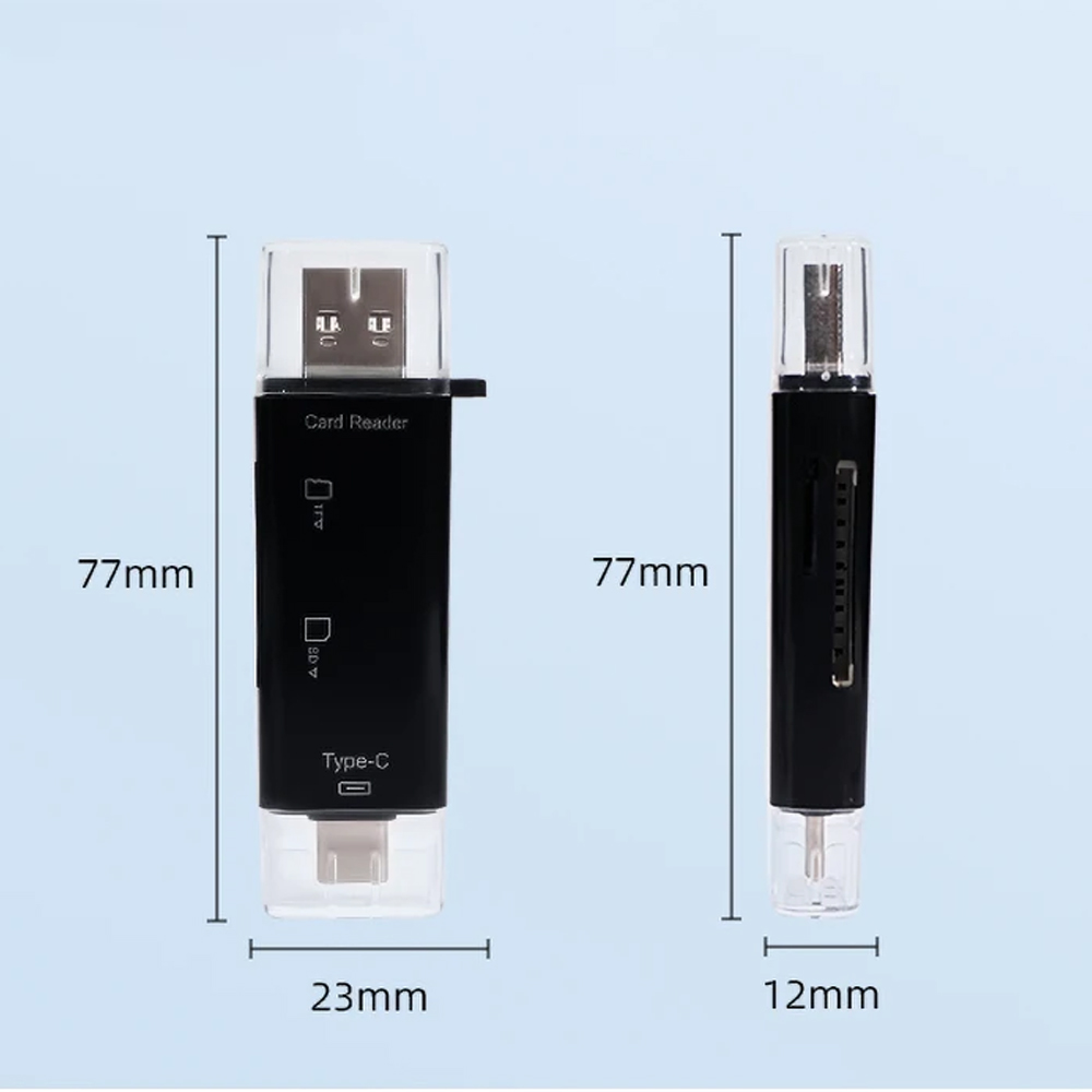 Gambar produk Elough Card Reader 5in1 Type C Micro USB 3.0 OTG SD MicroSD - EL-51
