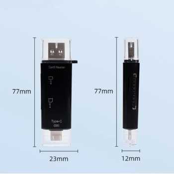Gambar produk Elough Card Reader 5in1 Type C Micro USB 3.0 OTG SD MicroSD - EL-51