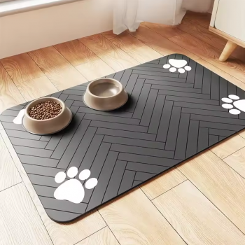 Gambar produk PAWLAND Alas Tempat Makan Kucing Anjing Feeding Mat Anti Slip 30x50cm - PL-10