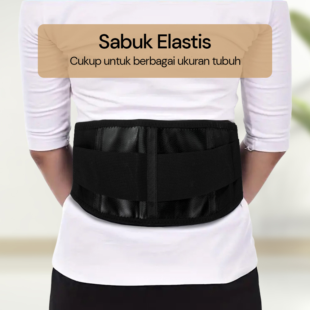 TaffOmicron Alat Terapi Pinggang Magnetic Tourmaline Nylon XL Gambar produk TaffOmicron Alat Terapi Pinggang Magnetic Tourmaline Nylon XL